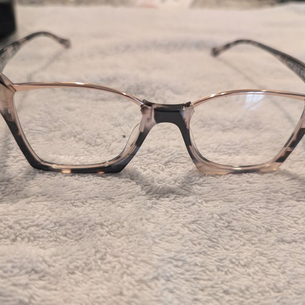 IYOKO-INYAKE EYEGLASSES MODEL IY833 COL22 BROWN GOLD 50-18-150 BELGIAN DESIGN